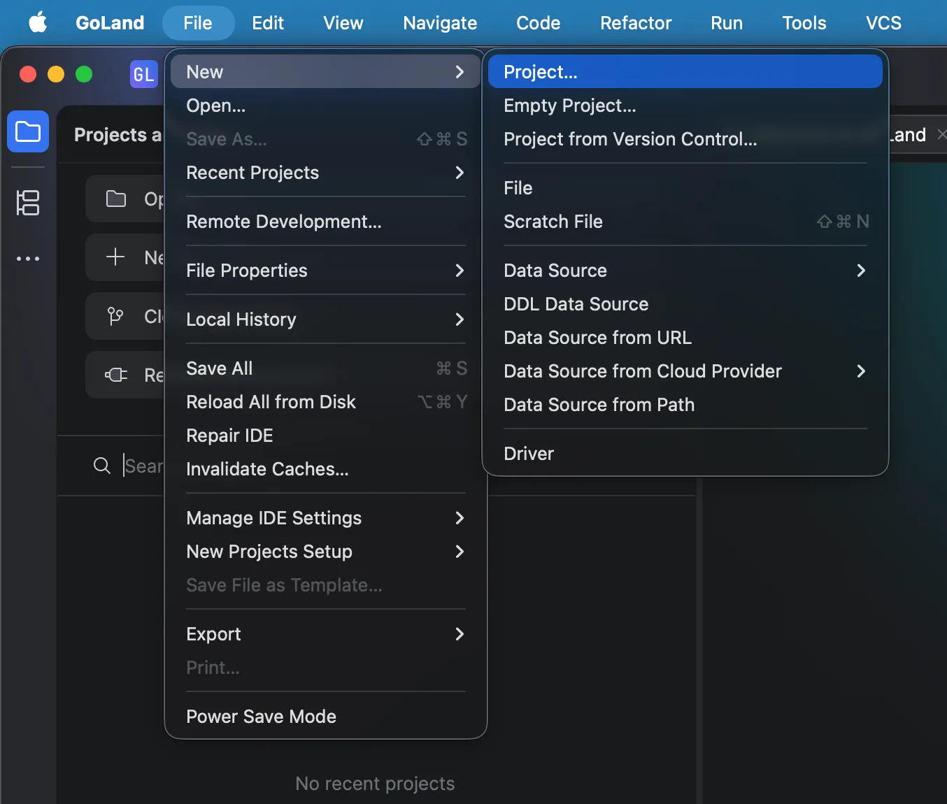 고랜드 새 프로젝트